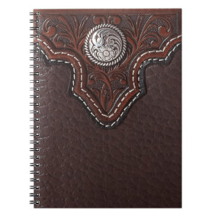 Tooled leather pattern Notebook