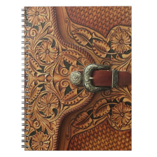 Tooled leather pattern Notebook