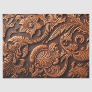 Tooled Leather Tissue Paper