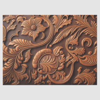 Tooled Leather Tissue Paper