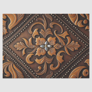 Tooled Leather Tissue Paper