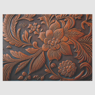 Tooled Leather Tissue Paper