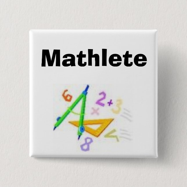 tools 1, Mathlete 15 Cm Square Badge (Front)