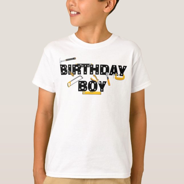 Tools Birthday Party T-shirt (Front)