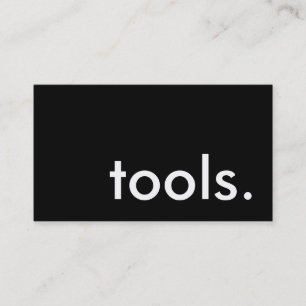 tools. business card