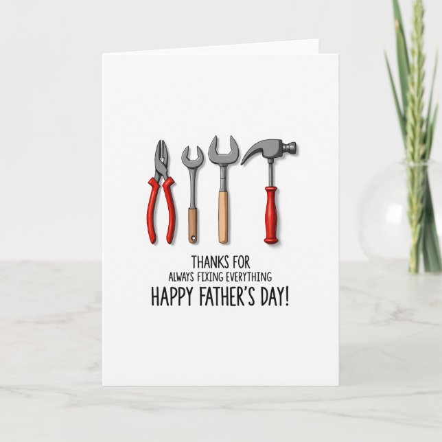 Tools Fathers Day Art Card (Front)