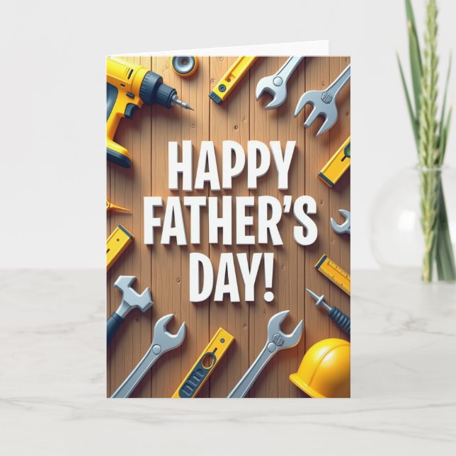 Tools Fathers Day Card (Front)