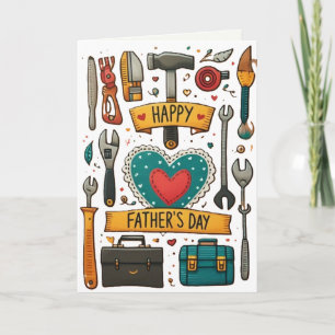 Tools for Dad Father's Day AI-art Card