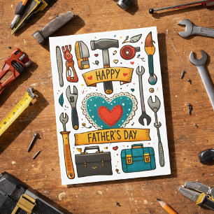 Tools for Dad Father's Day AI-art Card