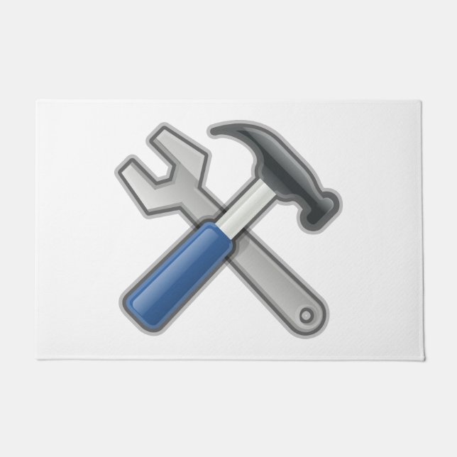 Tools, Hammer and Wrench Doormat (Front)