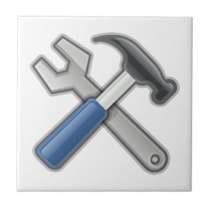 Tools, Hammer and Wrench Tile