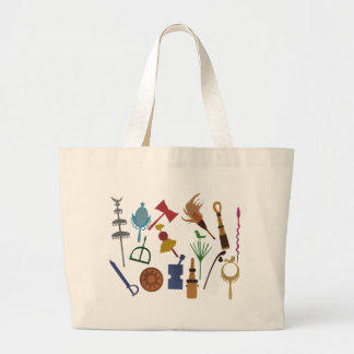 Tools of the Orixás - stock market Large Tote Bag