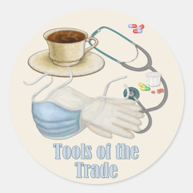 Tools of the Trade Classic Round Sticker (Front)