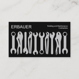 Tools of the Trade - Grey on Black Business Card