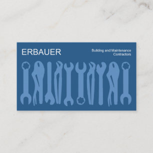 Tools of the Trade - Shades of Blue Business Card