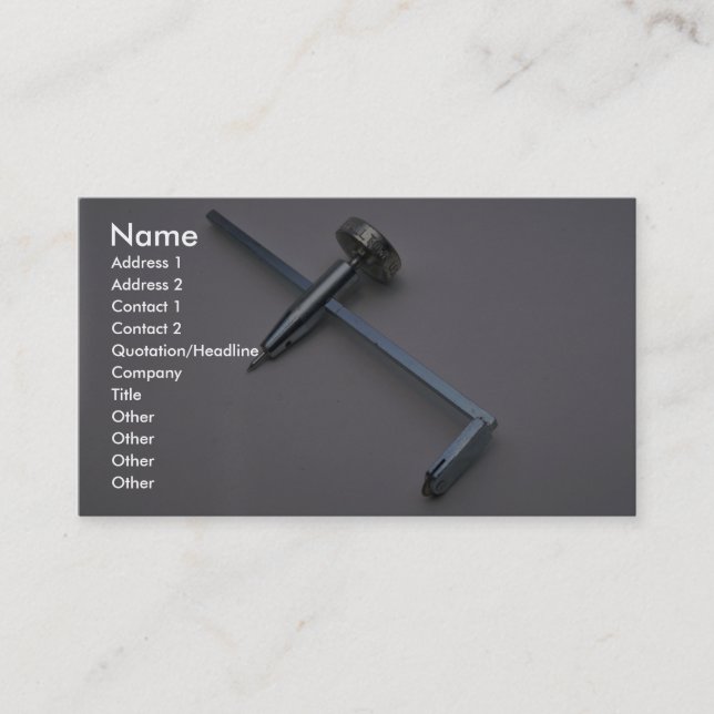 Tools of Trade- Dry wall circle cutter Business Card (Front)
