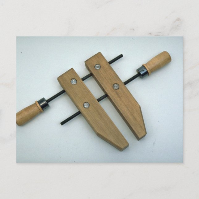 Tools of Trade- Single wooden handscrew Postcard (Front)