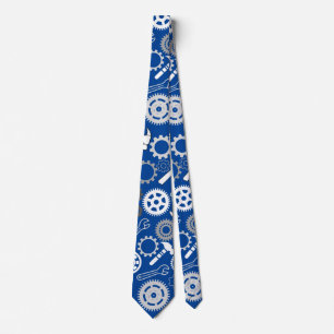 Tools Pattern 01.b Blue BG Tie