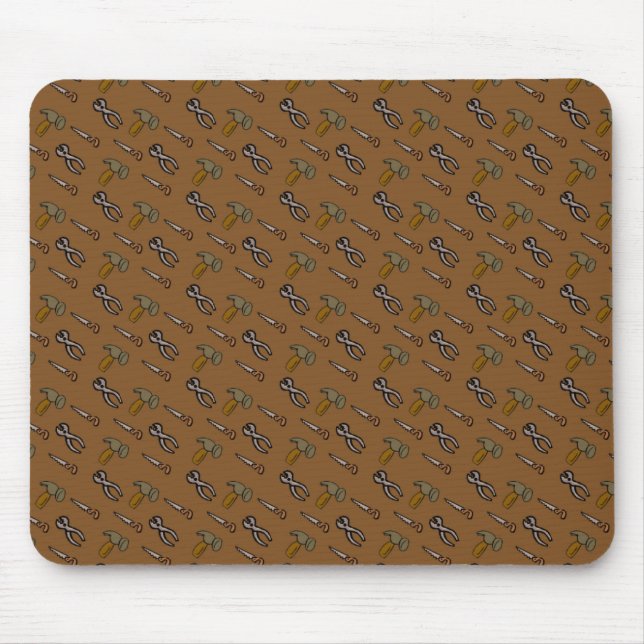 Tools Pattern Mouse Mat (Front)