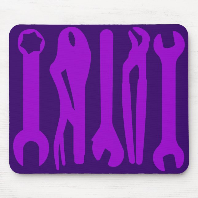 Tools - Shades of Purple Mouse Mat (Front)