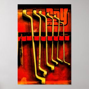 Tools Spanners Garage Bikes Cars Fixing Poster