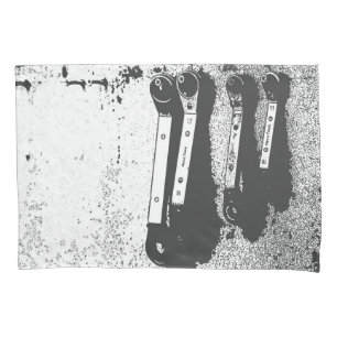 Tools Spanners Mechanical Industrial Feel Pillowcase