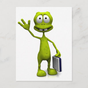 Toon Alien Postcard