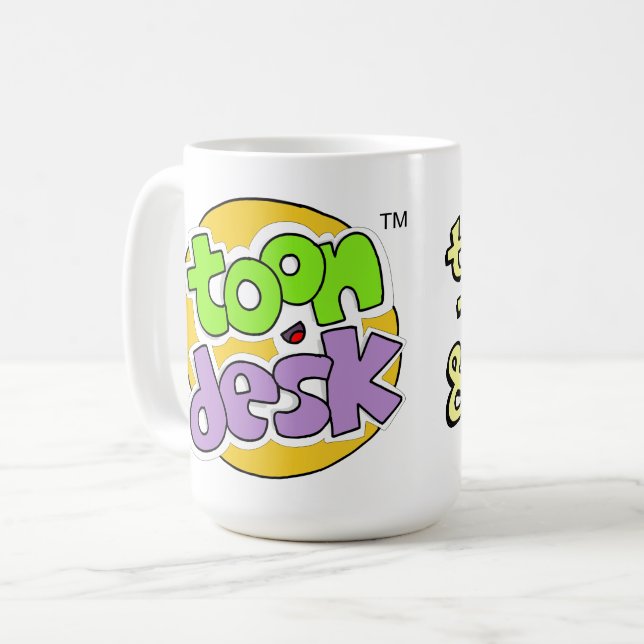 Toon Desk - Toons, Toys, & Fun - Coffee Mug (Front Left)