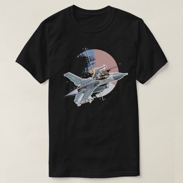 toon Fighter Plane 3 T-Shirt (Design Front)