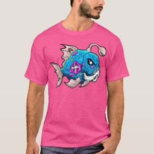 toon Fish Zombie Piranha Sport Fisherman T-Shirt