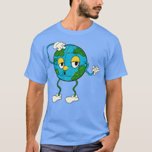 toon Globe Geography Teacher Earth T-Shirt
