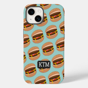 Toon Hamburgers - Open Sesame Bun - add initials iPhone 14 Case