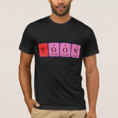 Toon periodic table name shirt (Front)
