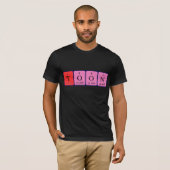 Toon periodic table name shirt (Front Full)