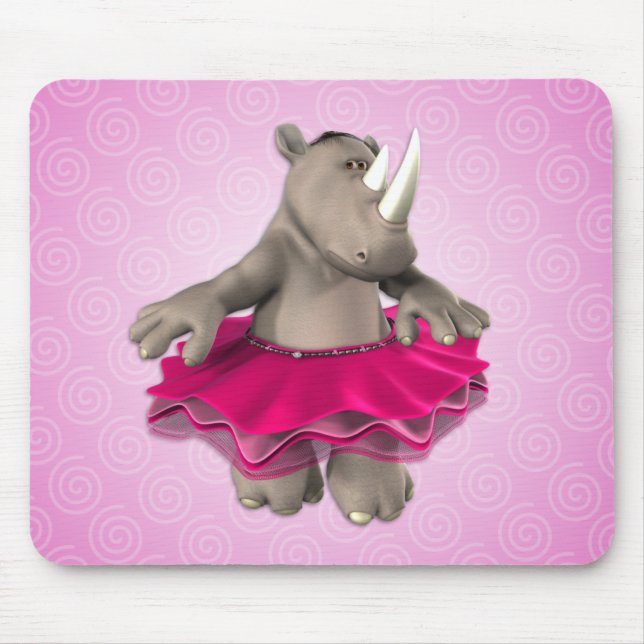 Toon Rhino Mousepad (Front)