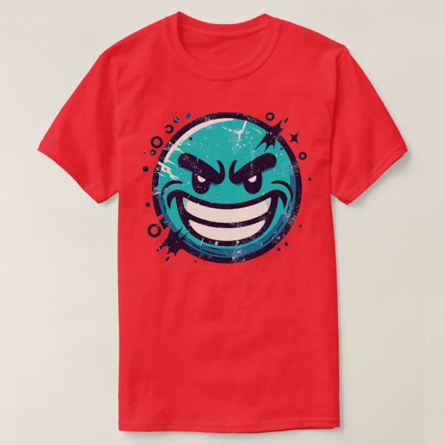 toon Smiling Face T-Shirt (Design Front)