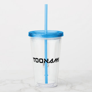 Toonami Digital Font Logo Acrylic Tumbler