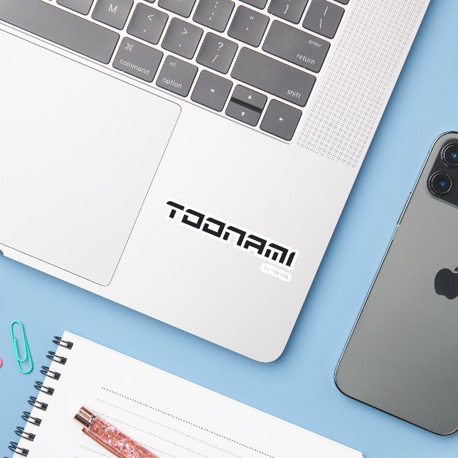 Toonami Futuristic Font Logo (Laptop w/ iPhone)