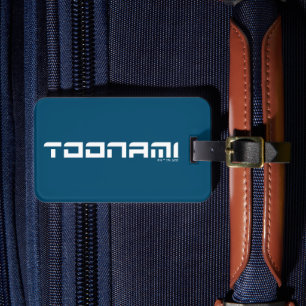 Toonami Futuristic Font Logo Luggage Tag