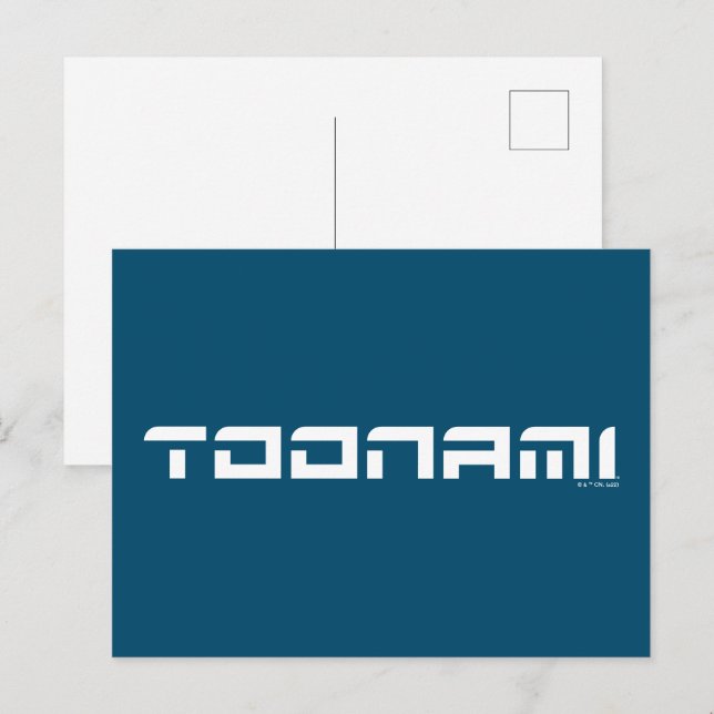 Toonami Futuristic Font Logo Postcard (Front/Back)