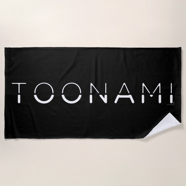 Toonami Split Font Logo Beach Towel (Front)