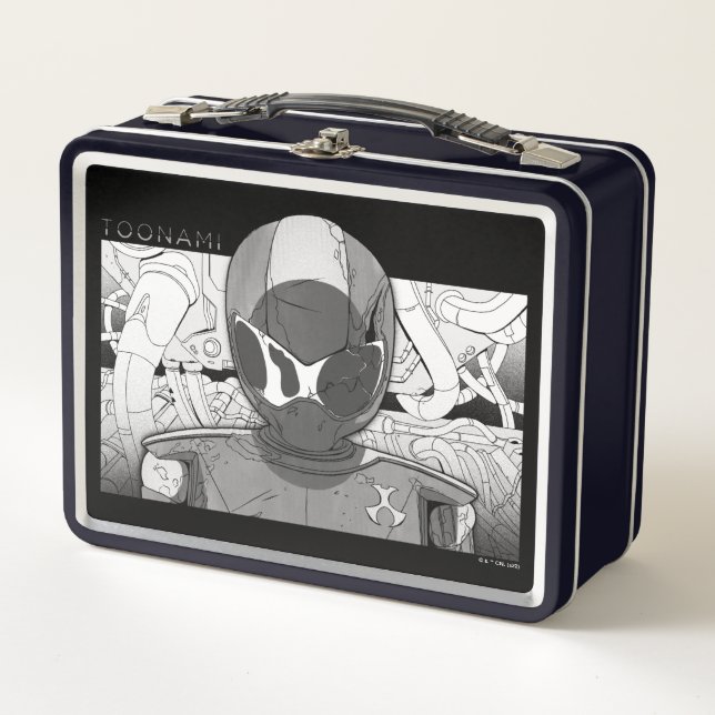 Toonami TOM 5 Countdown Comic Bumper Metal Lunch Box (Front)