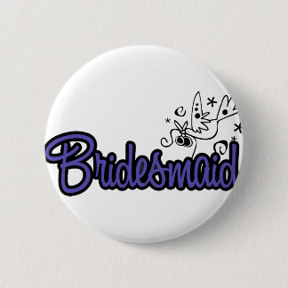 ToonDoveBridesmaidInd 6 Cm Round Badge