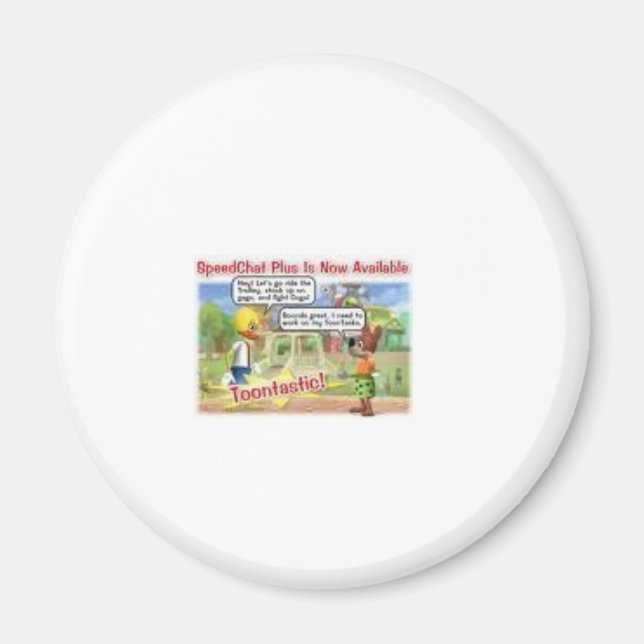 toontown are you toon enough magnet (Front)