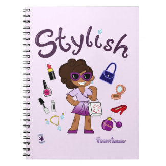 TOONVIDUALS Stylish Girl 1 Spiral Notebook