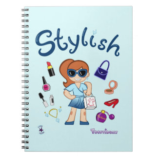 TOONVIDUALS Stylish Girl 3 Spiral Notebook