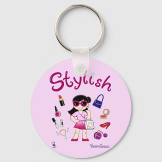 TOONVIDUALS Stylish Model Girl 2 Keychain