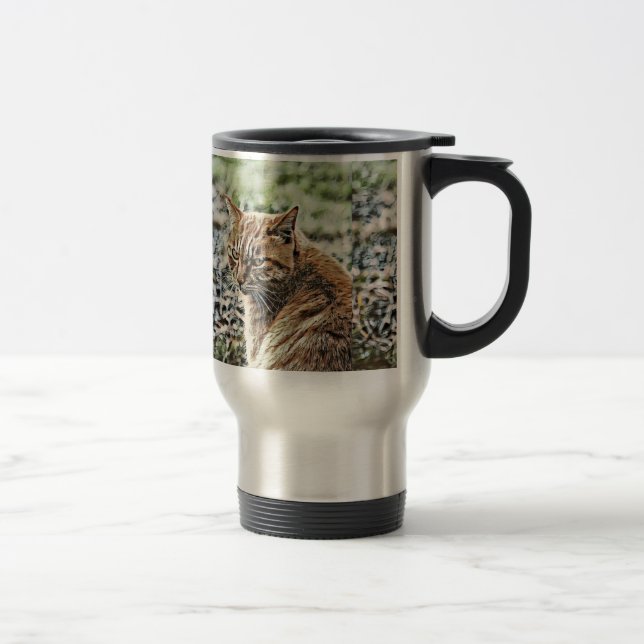 toony cat travel mug (Right)