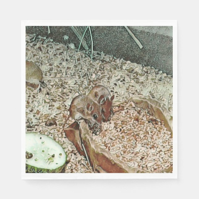 Toony dwarf mice napkin (Front)