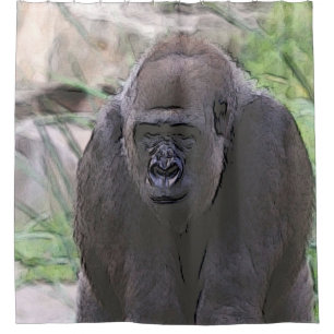 toony Gorilla Shower Curtain